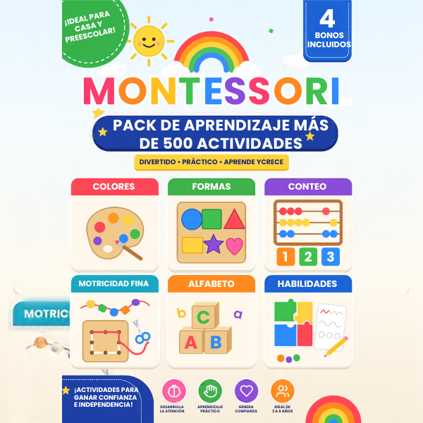Montessori Pack de Aprendizaje